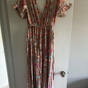 Floral Multicolor Maxi Dress